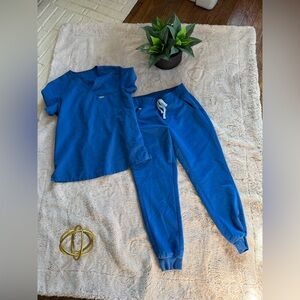 Figs Blue Scrub Set small petite